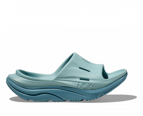 HOKA Ora Recovery Slide 3 Shoes Sandal in Cloud Blue/Stone Blue - 1135061-CBSBL