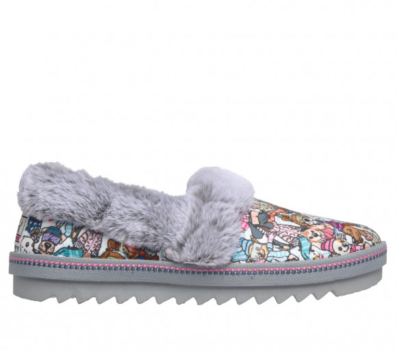 Skechers Women's BOBS Cosy Kiss - Bundled Bark Slipper in Gray - 113674