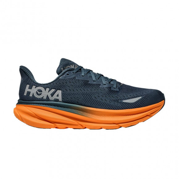 HOKA Clifton 9 GORE-TEX 'Stormy Skies Orange Zest' | Blue | Men's Size 7.5 - 1141470-SGZ