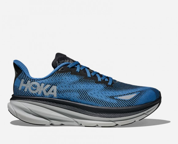 HOKA Men's Clifton 9 GORE-TEX Road Running Shoes in Black/Foggy Night - 1141470F-BGYN