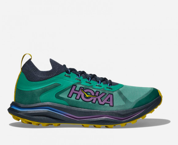 HOKA Men's Zinal 2 Shoes in Tech Green/Strata - 1141491-THGR