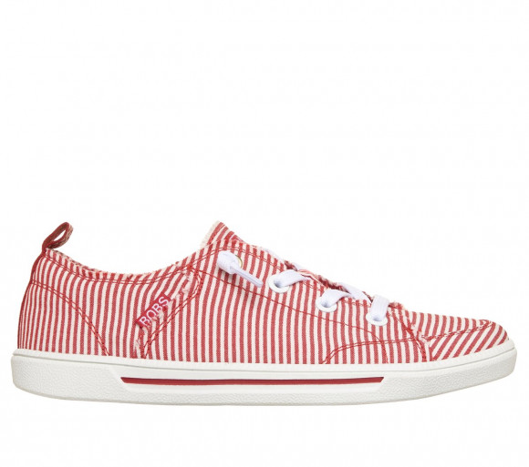 Skechers Women's BOBS B Cute 2.0 - Sea Stripes Sneaker in Red - 114208