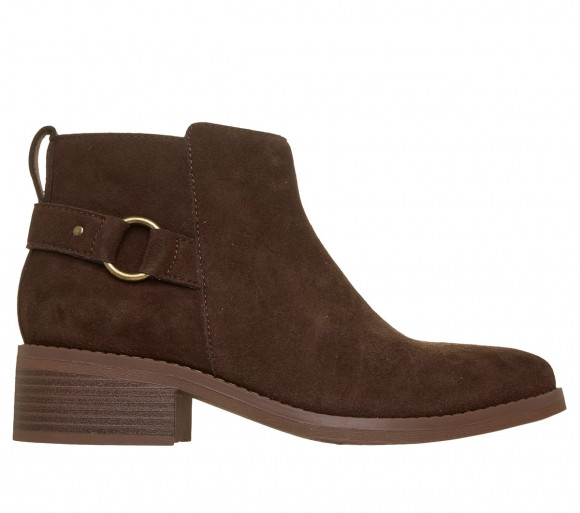 Skechers Women's BOBS Wander Luxe - Urban Step Bootie in Chocolate - 114302