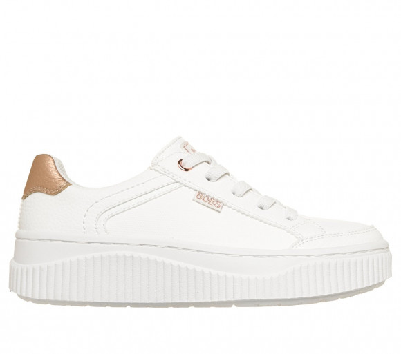 Skechers Women's BOBS Sunwave - Soft Edge Wedge in White - 114349