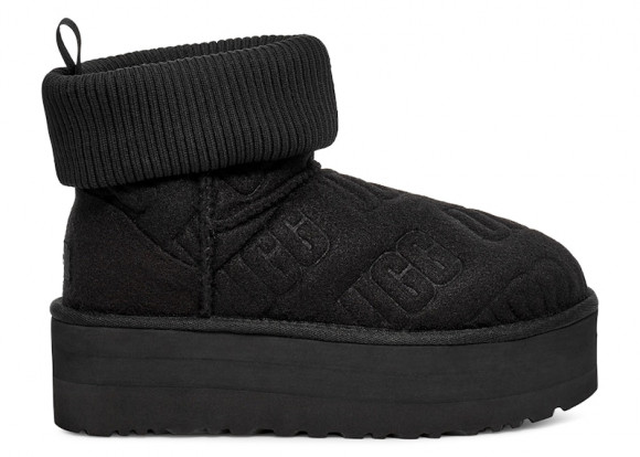 (WMNS) UGG Classic Mini Platform Felted 'Black' - 1144047-BLK