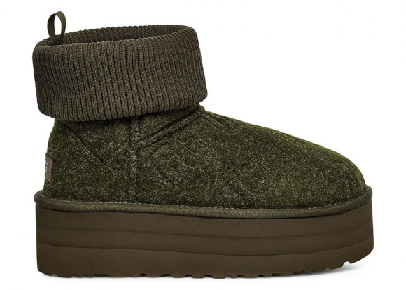 (WMNS) UGG Classic Mini Platform Felted 'Forest Night' - 1144047-FRSN