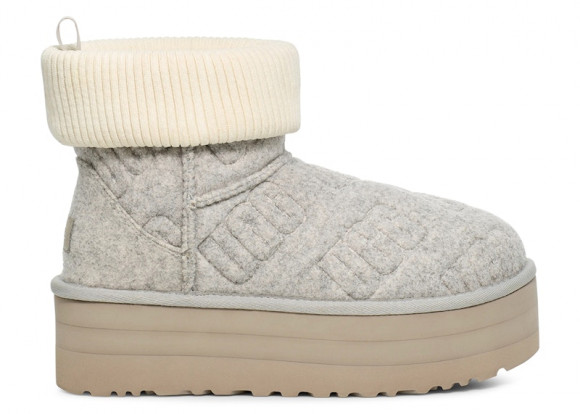 (WMNS) UGG Classic Mini Platform Felted 'Grey' - 1144047-GREY
