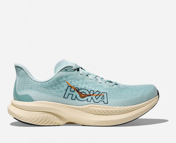 HOKA Men's Mach 6 Road Running Shoes in Clear Sea/Sea Water - 1147790-CLRSS
