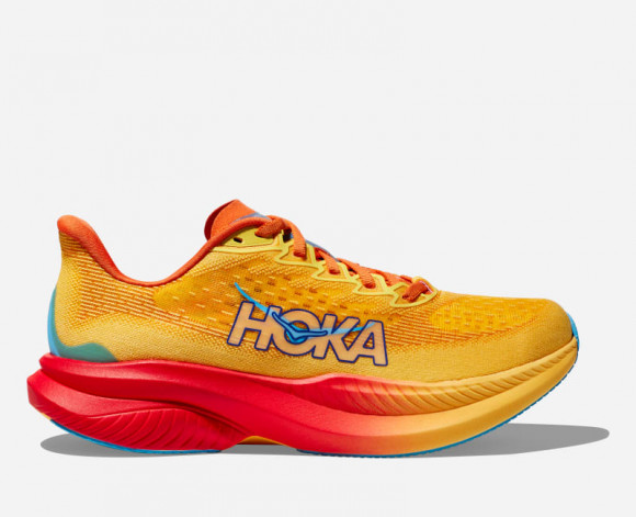 HOKA Men's Mach 6 Shoes in Poppy/Squash - 1147790-PYS