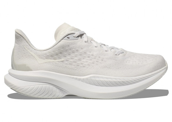 HOKA Men's Mach 6 Road Running Shoes in White - 1147790-WWH