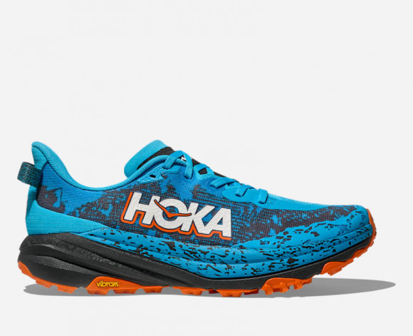 HOKA Men's Speedgoat 6 Trail Shoes in Skyward Blue/Black - 1147791-SWRD