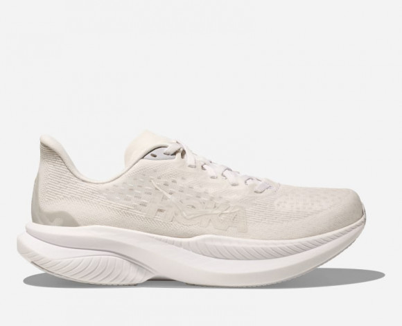 HOKA Women's Mach 6 Road Running Shoes in White - 1147810-WWH