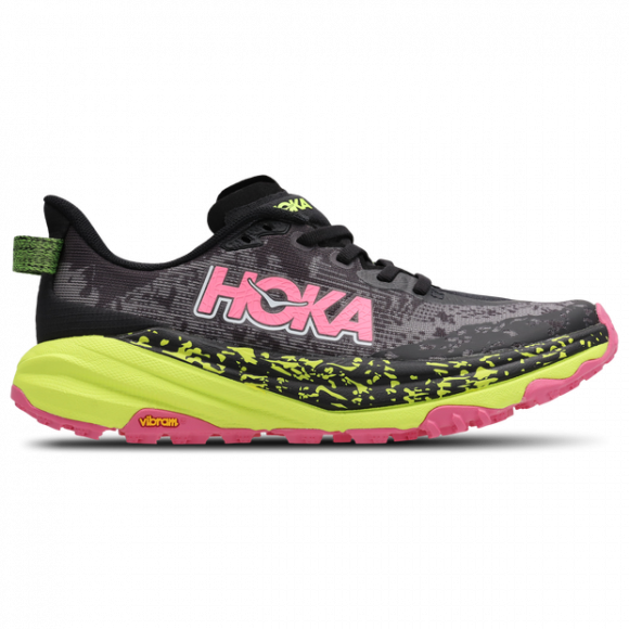 HOKA Women's Speedgoat 6 in Black/Neon Hoka Citrus - 1147811-BNNH