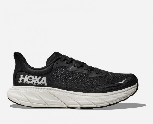 HOKA Arahi 7 Chaussures en Black/White | Route - 1147850-BWHT