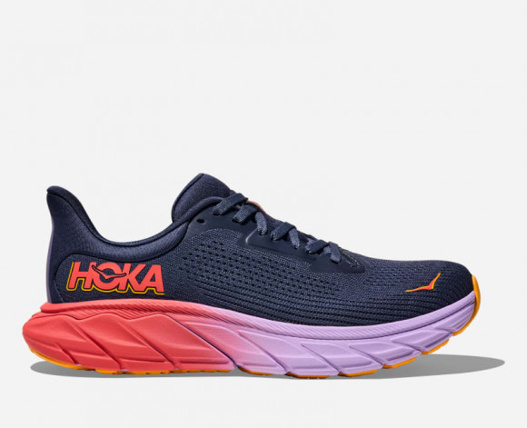 HOKA Women's Arahi 7 Road Running Shoes in Nautical Dusk/Varsity Navy - 1147851-NKV