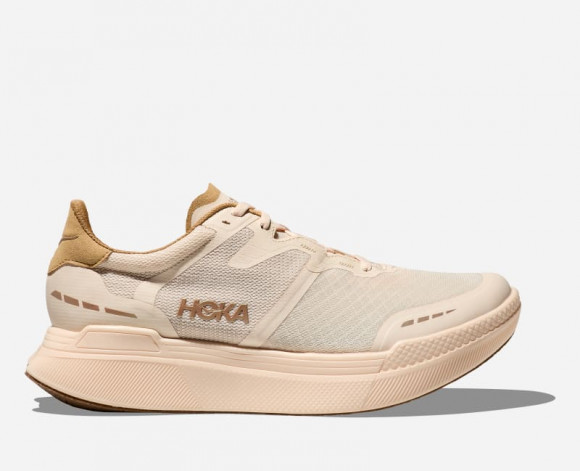 hoka Hommes Transport X Shoes in Vanilla/Wheat - 1152450-VLW