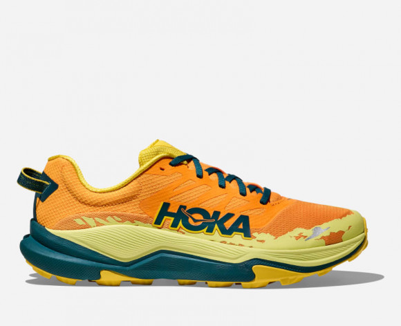 HOKA Men's Torrent 4 Trail Shoes in Sun Coral/Blue Twilight - 1155115-SBLT