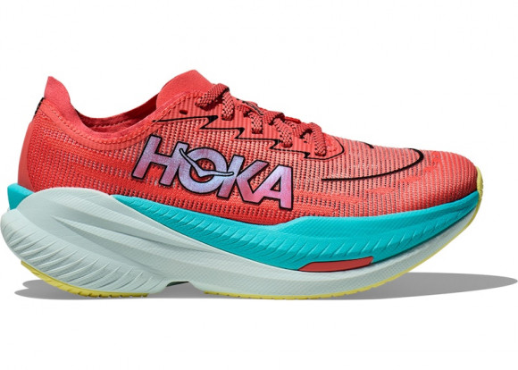 HOKA Women's Mach X 2 Road Running Shoes in Grapefruit/Electric Coral - 1155120-GFRT