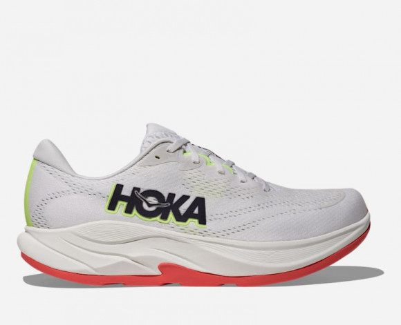 HOKA Men's Rincon 4 Road Running Shoes in Frost/Neon Yuzu - 1155130-FYZ