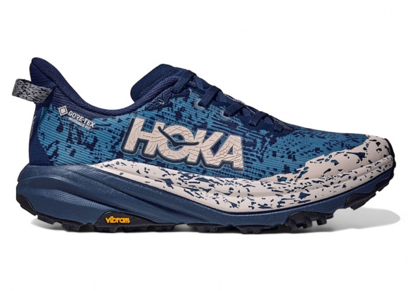 HOKA Women's Speedgoat 6 GORE-TEX Trail Shoes in Midnight Blue/Alpine Blue - 1155151-MLLP