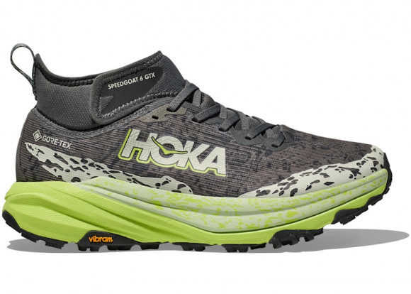 HOKA Men's Speedgoat 6 Mid GORE-TEX Trail Shoes in Outer Orbit/Lettuce - 1155152-OTC