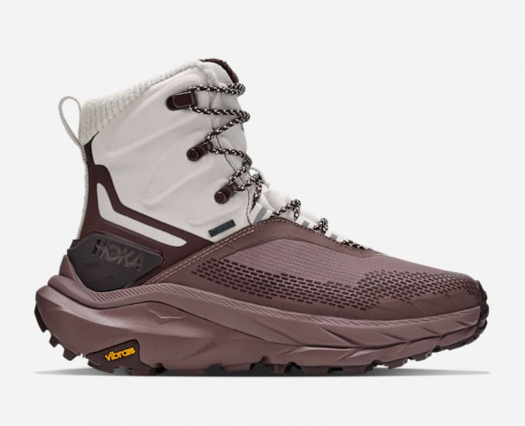HOKA Women's Kaha 2 Frost GORE-TEX Hiking Shoes in Alabaster/Smoky Quartz - 1155195-AMK