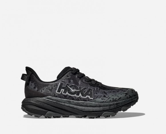 HOKA Speedgoat 6 Chaussures pour Enfant en Obsidian/Outer Orbit | Trail - 1156933-ORR