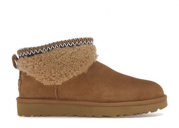 (WMNS) UGG Classic Ultra Mini Maxi Curly Boot 'Chestnut' - 1158263-CHE