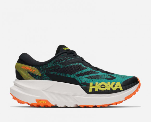 HOKA Mafate X Chaussures pour Homme en Black/Electric Aqua | Trail - 1161990-BCQ