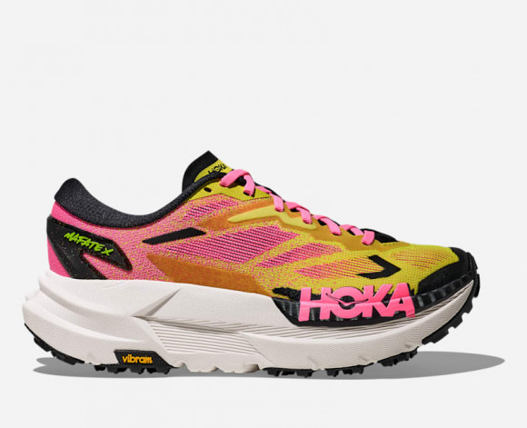 HOKA Women's Mafate X in Neon Hoka Citrus/Neon Rose - 1162010-NNH