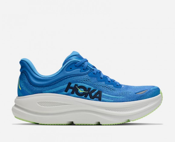 HOKA Men's Bondi 9 Road Running Shoes in Virtual Blue/Soft Cobalt - 1162011-VSF