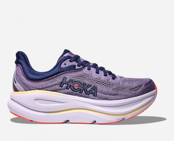 HOKA Women's Bondi 9 Road Running Shoes in Berry Jam/Berry Patch - 1162012-BJM