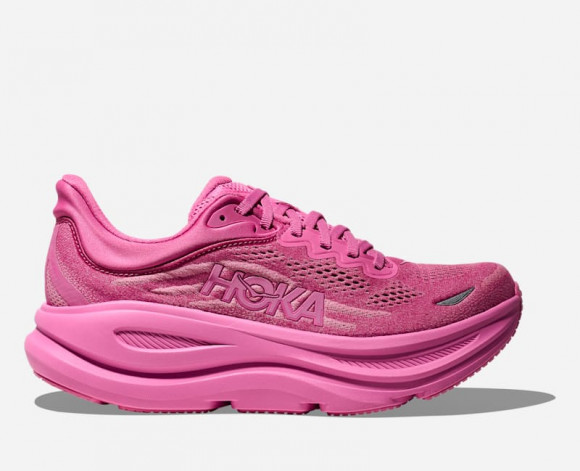 HOKA Women's Bondi 9 Road Running Shoes in Crabapple/Crabapple - 1162012-CBPPL