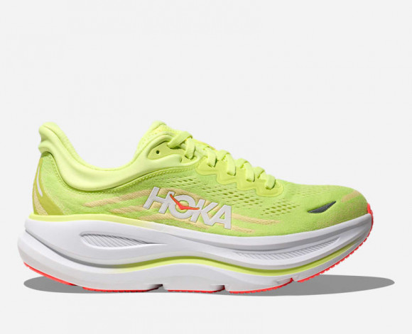HOKA Women's Bondi 9 Road Running Shoes in Neon Yuzu/Sunlight - 1162012-NYZS