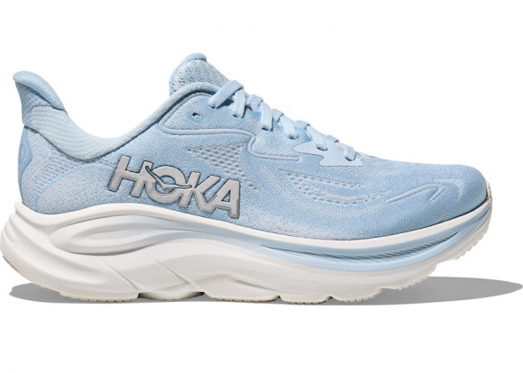 HOKA Women's Clifton 10 Road Running Shoes in Glacier Blue/Silver - 1162031-GVR