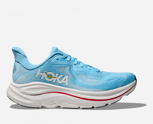 HOKA Women's Clifton 10 Road Running Shoes in Soaring Blue/Frost - 1162031-SBLF