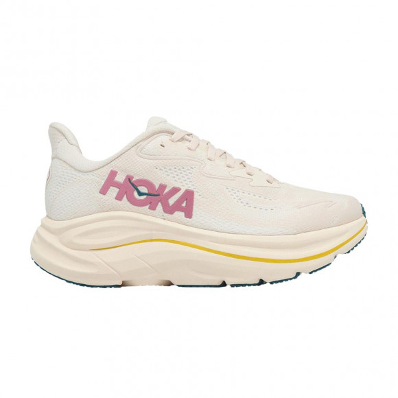 HOKA Wmns Clifton 10 D Wide 'Birch Alabaster' | Tan | Women's Size 6 - 1162050-BHLB