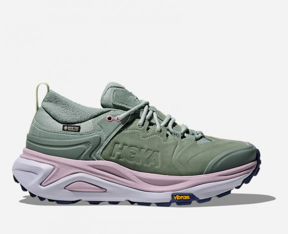 HOKA Women's Kaha 3 Low GORE-TEX Hiking Shoes in Rosemary/Ambient Blue - 1162533-RSMR