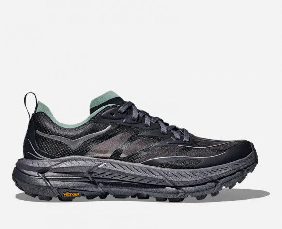 HOKA Mafate Speed 4 Lite Lifestyle Shoes in Charcoal Grey/Jade - 1168450-CJD