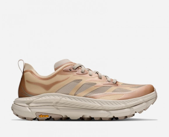 HOKA Mafate Speed 4 Lite Lifestyle Shoes in Oat Milk/River Rock Grey - 1168450-ORV