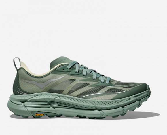 HOKA Mafate Speed 4 Lite Lifestyle Shoes in Rosemary/Pale Melon - 1168450-RRYP