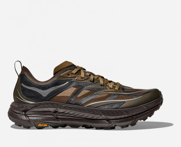 HOKA Mafate Speed 4 Lite Lifestyle Shoes in Tree Bark/Cast Iron - 1168450-TCS