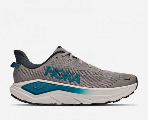 HOKA Men's Challenger 8 Road Running Shoes in Pebble Grey/River Rock Grey - 1168716-PRYR