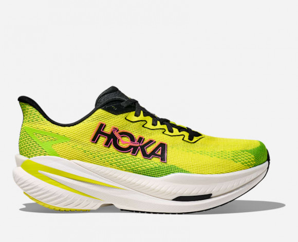HOKA Men's Mach X 3 Road Running Shoes in Neon Hoka Citrus/Neon Lime - 1168720-NNHK