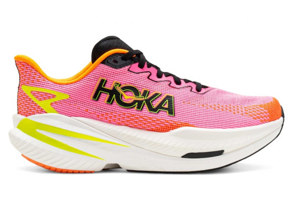 HOKA Women's Mach X 3 Road Running Shoes in Neon Rose/Neon Tangerine - 1168721-NNRS