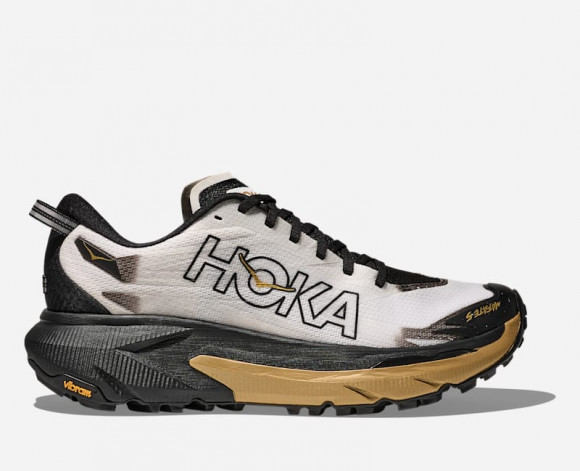 HOKA Men's Mafate 5 Trail Shoes in Black/Gold - 1168722-BKGD