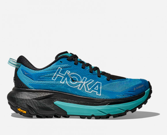HOKA Women's Mafate 5 Trail Shoes in Skyward Blue/Black - 1168723-SWRD