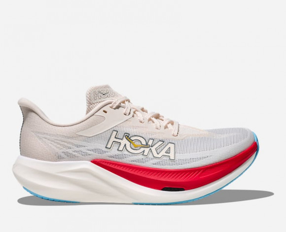 HOKA Rocket X 3 Race Shoes in Alabaster/Frost - 1168724-ARFR
