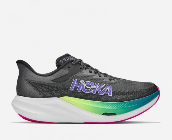 HOKA Rocket X 3 Race Shoes in Black/Neon Nebula - 1168724-BNNN
