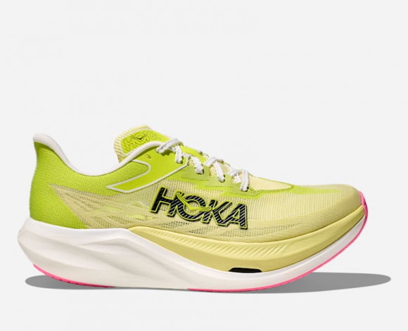 HOKA Rocket X 3 in Sunlight/Neon Hoka Citrus - 1168724-SNLG